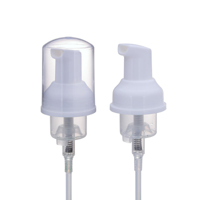 Non Spill Customized 0.4cc Discharge Foam Liquid Hand Pump 30mm White Black Color Plastic Cosmetic For Soap Dispenser
