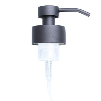 Matte Black Foam Soap Dispenser 44MM Non Spill 304 Stainless Steel Liquid Foaming Hand Soap Pump Dispenser