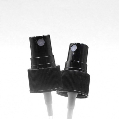 18410 20410 24410 28410 Black White Plastic Ribbed Skirt Non Spill Fine Mist Sprayer PP Pump Sprayer For Hand Sanitizer Spray Bottle