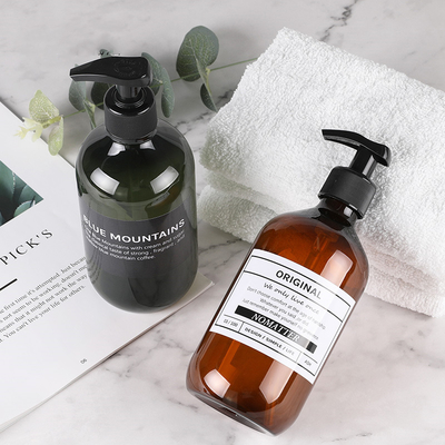 300ml/500ml Personal Care Lotion Pump Cosmetics Container Shampoo Bottles Dispenser Personal Care Liquid Soap Packaging Plastic Bottles