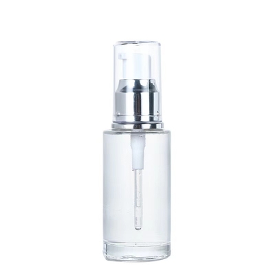 Clear Glass Cosmetic 50 Ml Body Serum Cosmetic Lotion Emulsion Empty 100Ml Free Sample Bottle Sets Packaging