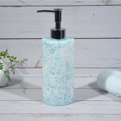 2020 Hot Selling Sustainable Sky Blue Resin Set Soap Lotion Dispenser New Design Bathroom Accessories