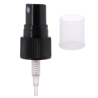 Plastic Perfume Atomizer 18 20 24/410 Smooth Ribbed Fine Mist Spray Pump With Clear PP Hood